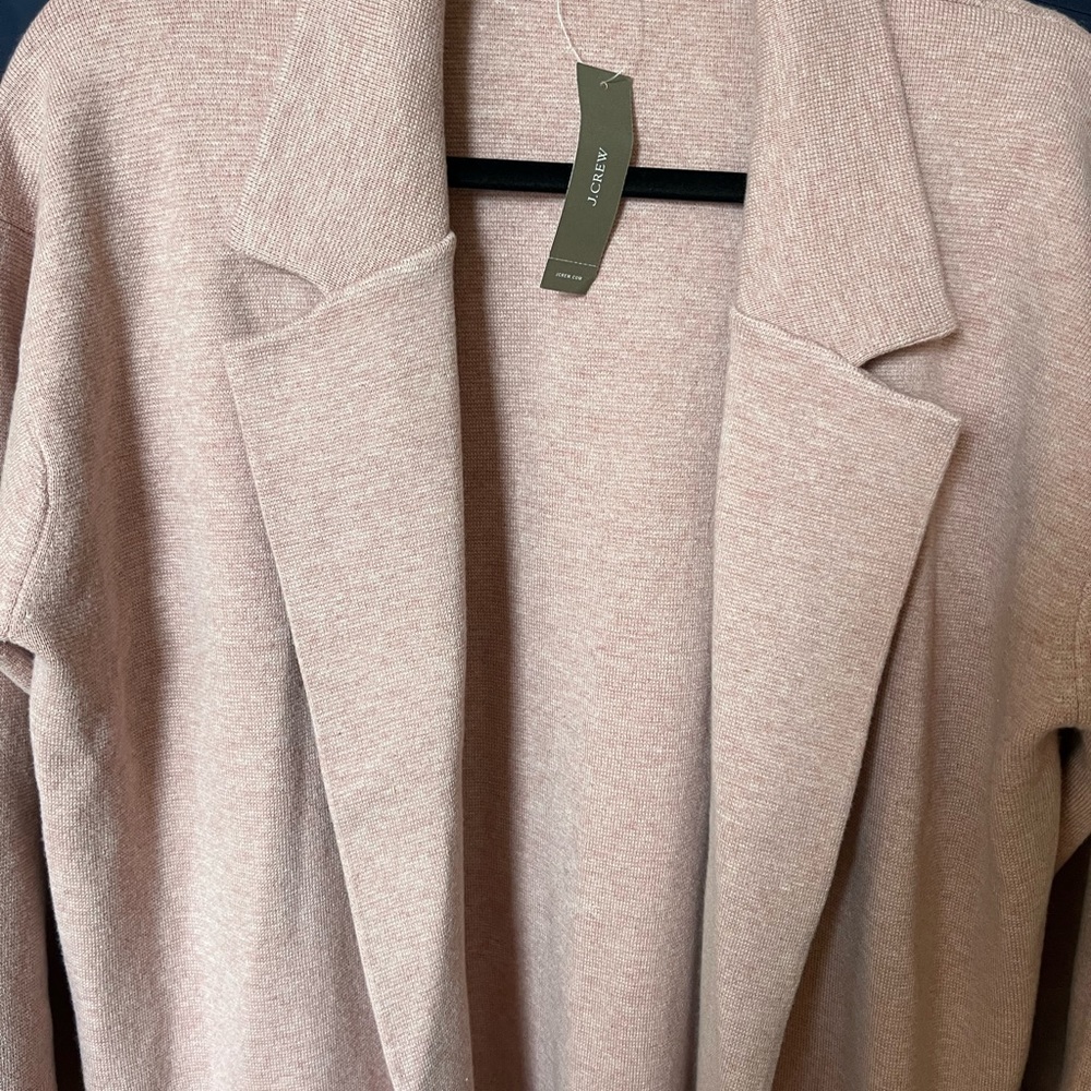 Brand new J.Crew long sweater/jacket. Run large.